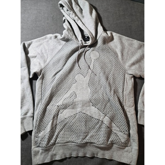 Jordan Other - Vintage Michael Jordan #23 Hoodie Air Jordan Jumpman Gray Men's Large